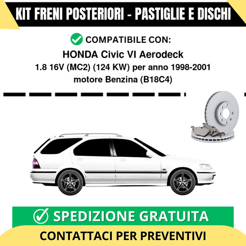 Kit freni posteriori honda - kit,