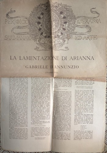 Annunzio la lamentazione - d'annunzio, –