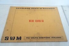 moto SWM Mini Cross 50 catalogo parti di ricambio