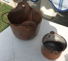 2 Paioli Vintage in Rame con Riparazioni