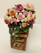 Vaso fiori porcellana vintage Fabar Capodimonte su scala Made in ITALY 