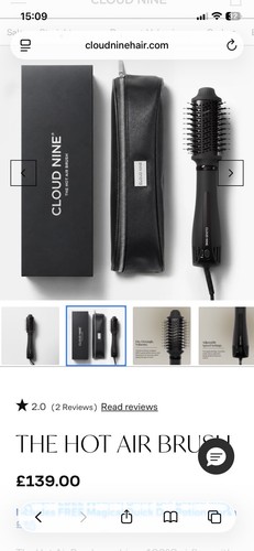 Spazzola calda cloud nine non - cloud,