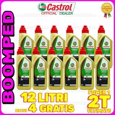 CASTROL POWER 1 RACING 2T ULTIMATE 12 LITRI OLIO SINTETICO MOTO MISCELA 12CS03