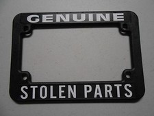 TELAIO TARGA MOTO "RICAMBI ORIGINALI RUBATI" CHOPPER HARLEY BOBBER