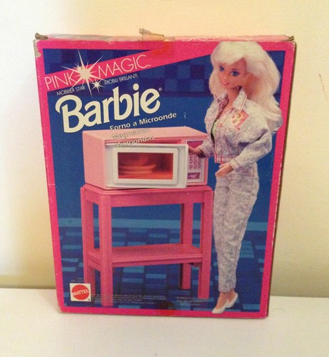 Barbie forno microonde pink - barbie, a