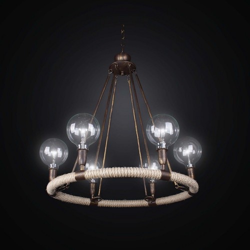 Lampadario vintage etnico - lampadario,