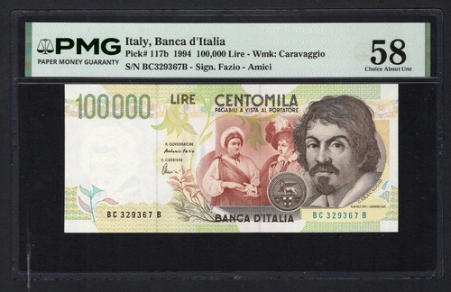 Italy 100000 lire 1994 - italy, p117b
