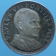 PAOLO VI MEDAGLIA 1965 VISITA