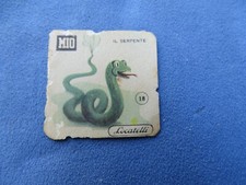 RARA FIGURINA FORMAGGINI MIO-CARTONCINO-PERSONAGGI PINOCCHIO-N.18-IL SERPENTE