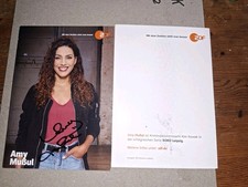 Biglietto autografo Amy Mussul