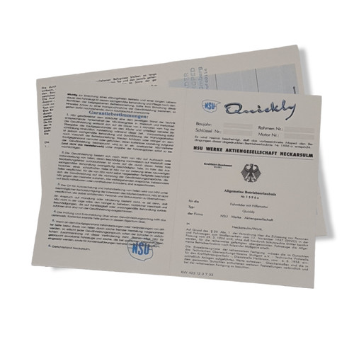 Omologazione nsu quickly - nsu,