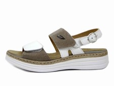 Women's White and Beige