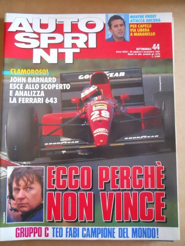 Autosprint 1991 teo - autosprint,