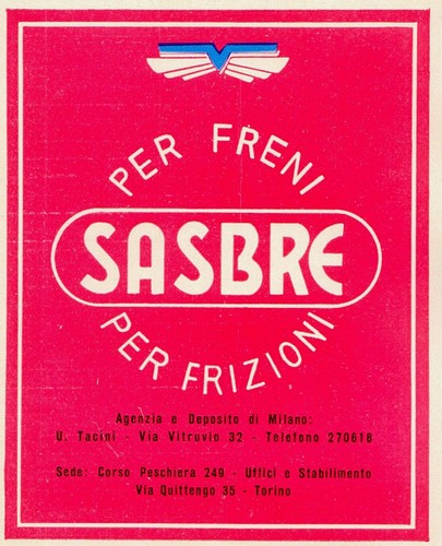Pubbl 1951 sasbre guarnizioni - sasbre,