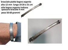 BRACCIALE bagno argento