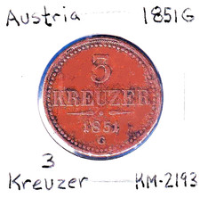 1851G Austria 3 incrociatori