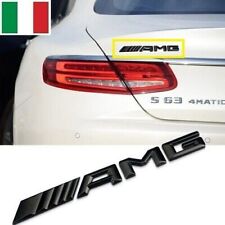 STEMMA PER AMG MERCEDES POSTERIORE NERO OPACO SCRITTA LOGO FREGIO
