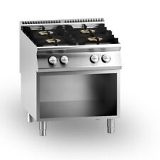 Cucina Professionale a Gas 4 Fuochi Serie 90 cm 80x90x85/90