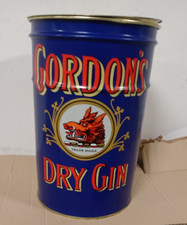 BIDONE METALLO CON COPERCHIO GORDON'S DRY GIN (MISURE 45 X 30 CM)