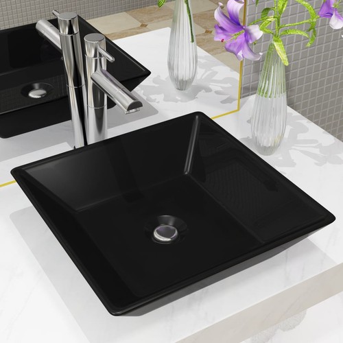 Lavandino quadrato ceramica - quadrato,