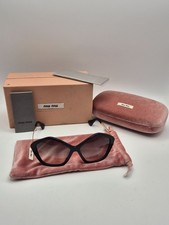 Miu Miu Occhiali da Sole Donna SMU11N 1AB-0A7 – Oversize da Modella