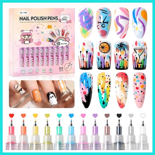 Set penne per nail art - di, 12