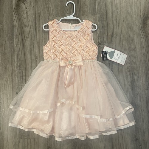 Abito bambina rosa tulle - , perle