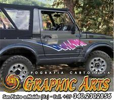 2 KIT ADESIVI STICKER  FUORISTRADA SUZUKI 4X4 SAMURAI SANTANA JIMMY