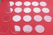 LOTTO 19 CRISTALLI VETRI PIATTI PER OROLOGIO misura 29mm nuovi NEW OLD STOCK