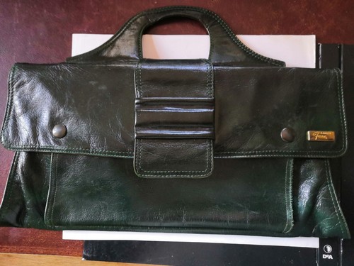 Borsa pelle color verdone - borsa,