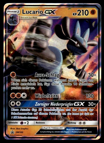 Lucario sm100 holo - lucario,