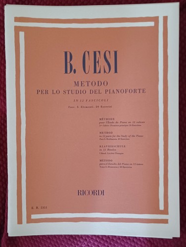 Lotto studio pianoforte - , ed