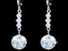 boucles d'oreilles zirconium