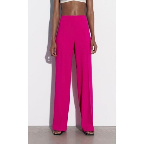 Zara pink crepe - pink, wide