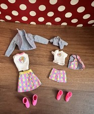 BARBIE DOLL TOYS R US Matching Outfits Kelly Jean Jacket Pink Shoes Checkered