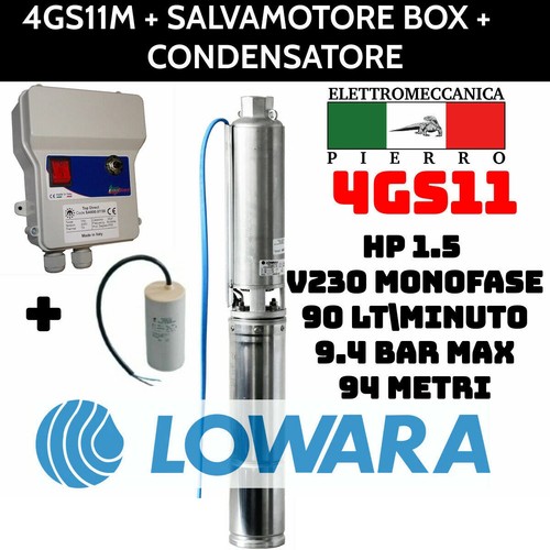 Pompa sommersa lowara 4gs11m - sommersa,