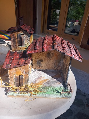 Capanna artigianale presepe - capanna,