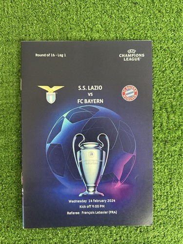 Lazio match program - match, vs