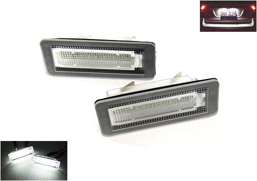 Luce led targa senza errore - led,