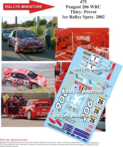 Decals ref 0475 peugeot - decals,