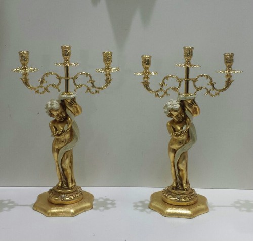 Coppia candelabri candeliere - candelabri,