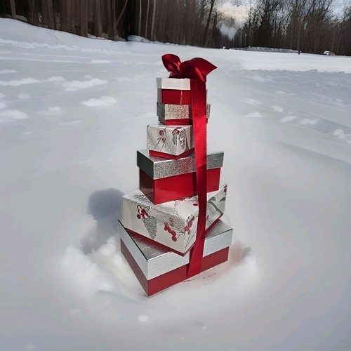 Scatole regalo natale set 6 - scatole,