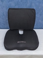 FORTEM Cuscino Lombare e Sedile Memory Foam - Ergonomico - Nero