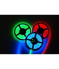 Strip Striscia Led 5m 3528 5050 5630 300 Led Impermeabile Fredda Calda Rgb