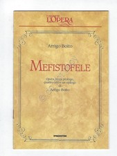 Mefistofele Boito Opera Lirica Libretto I grandi de L'Opera De Agostini