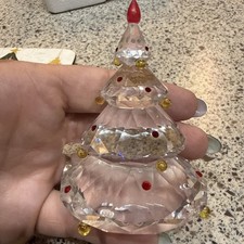 Statuina in cristallo Swarovski, albero di Natale, (266945) 3,3" nuova con scatola