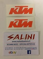 Adesivo scritta KTM arancio