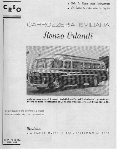 Pubblicita 1953 autobus fiat - pubblicita',