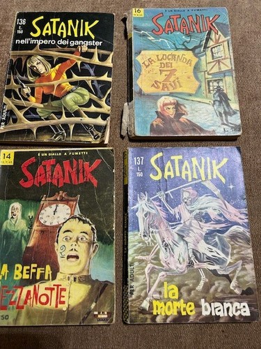 Fumetto giallo vintage - vintage, satanik