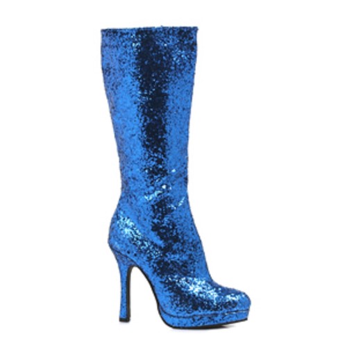 Stivale donna blu - stivale, ginocchio